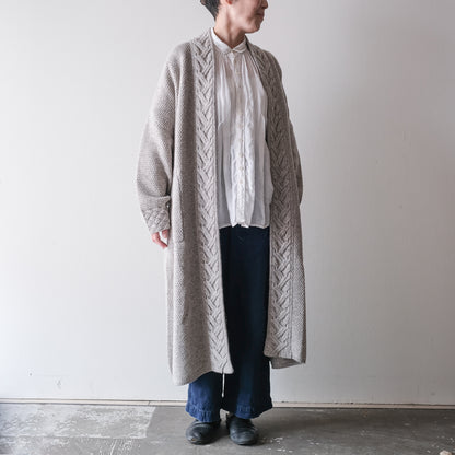 ［FREEMAN--B］アランニッティングバルキーローブコート