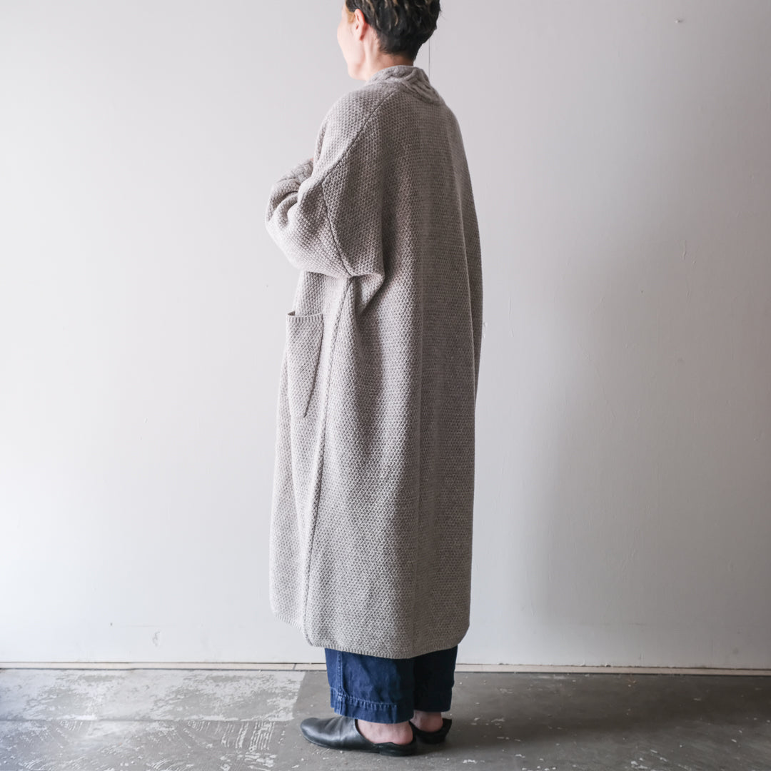 ［FREEMAN--B］アランニッティングバルキーローブコート