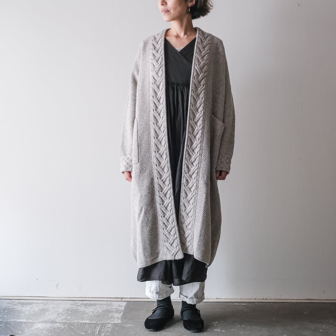 ［FREEMAN--B］アランニッティングバルキーローブコート