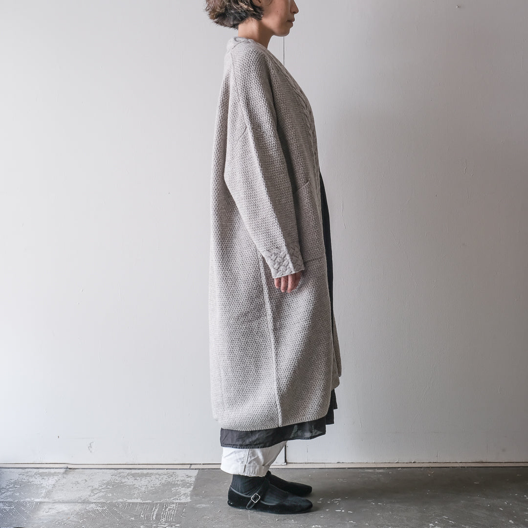 ［FREEMAN--B］アランニッティングバルキーローブコート