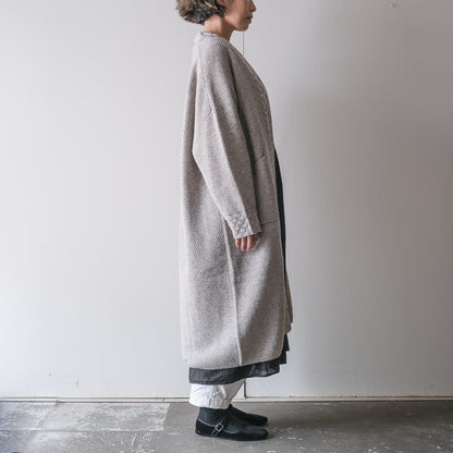 ［FREEMAN--B］アランニッティングバルキーローブコート