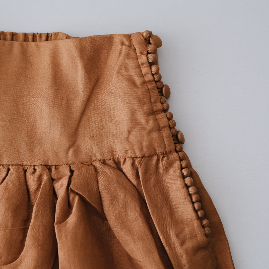 ［BUNON］Wide Belt Tuck Pants