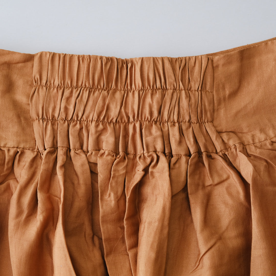 ［BUNON］Wide Belt Tuck Pants