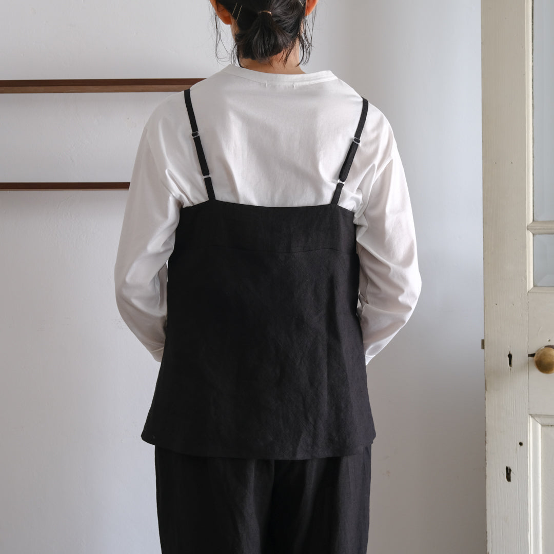 SALUÉ／ white labelリネンキャミソール