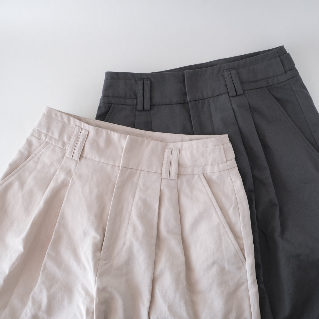 SALUÉ／【受注商品】エッグチノパンツ／コットンリネン  size 0