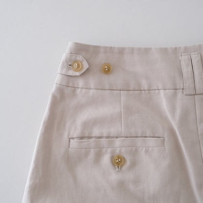 SALUÉ／【受注商品】エッグチノパンツ／コットンリネン  size 0