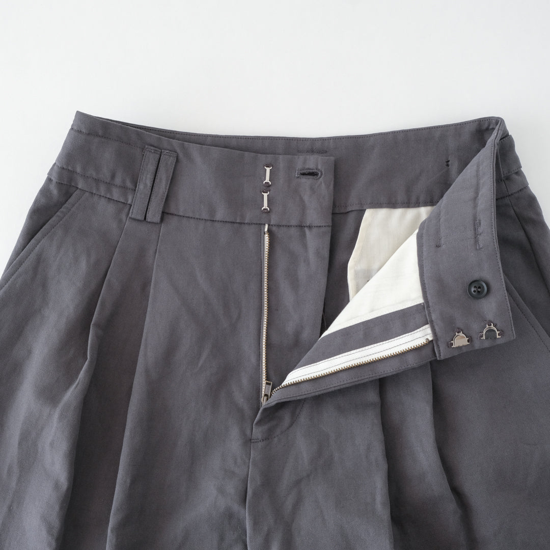 SALUÉ／【受注商品】エッグチノパンツ／コットンリネン  size 0