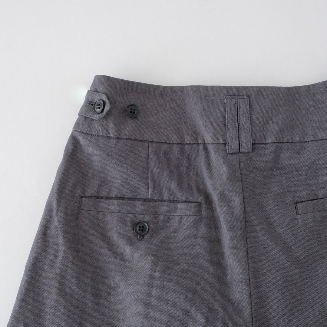 SALUÉ／【受注商品】エッグチノパンツ／コットンリネン  size 0