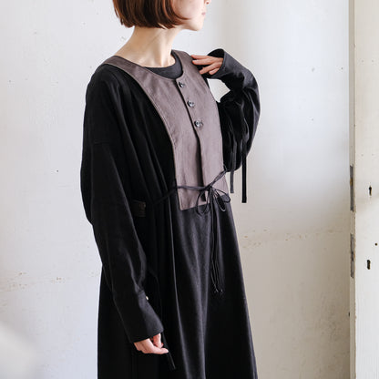 ［the last flower of the afternoon］月暈のprayer slit dress　