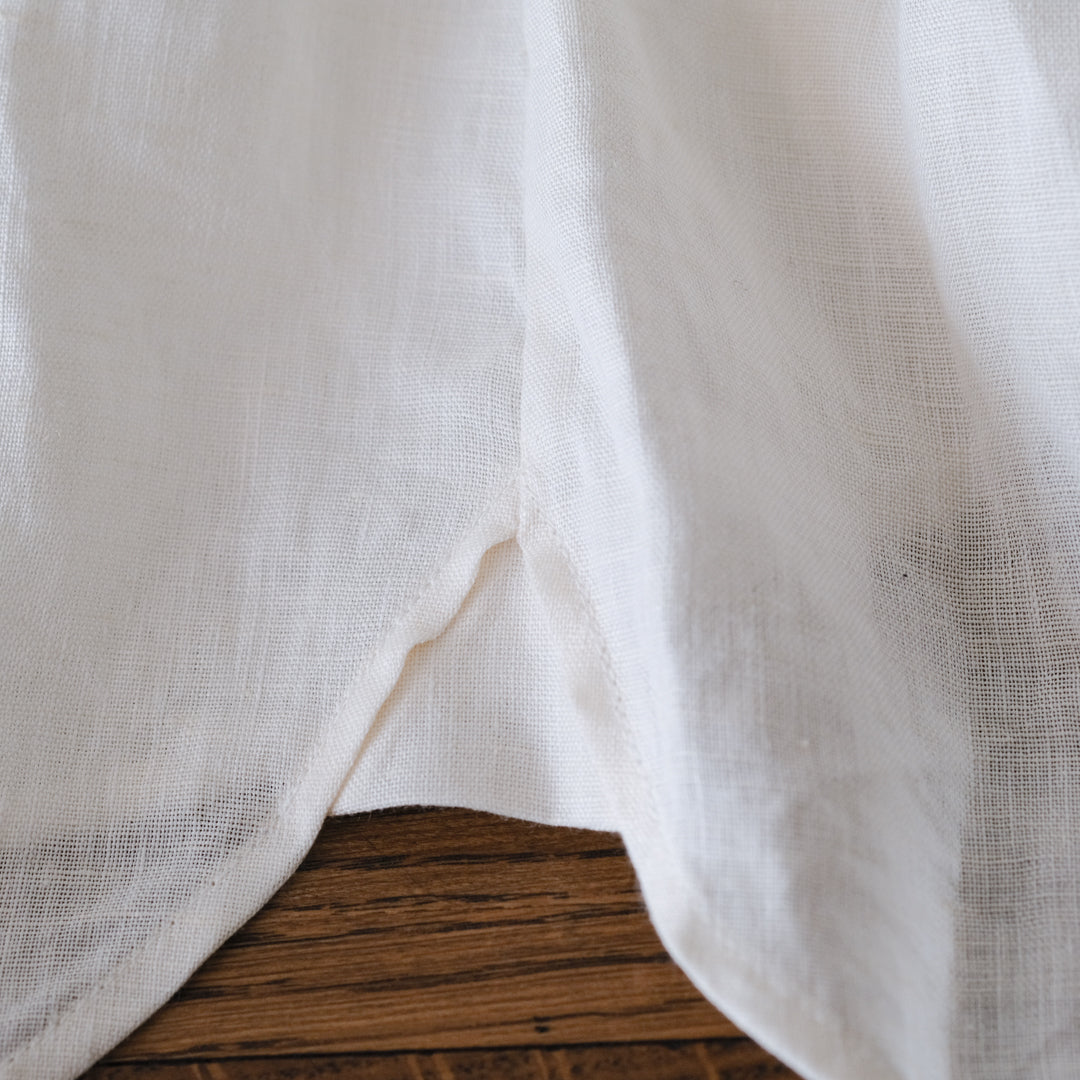 SALUÉ／ボウカラーシャツ／ライトウェイトリネン