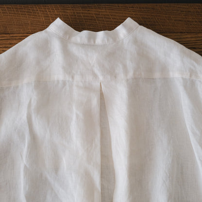 SALUÉ／ボウカラーシャツ／ライトウェイトリネン