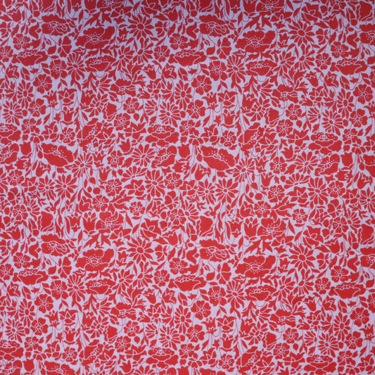 Liberty Fabrics 「ポピーデイ」レッド