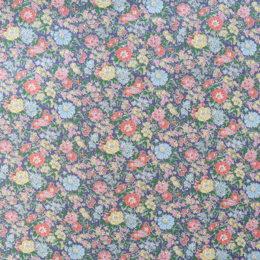 LIBERTY フランダースリネン「クレアリッチ」　ネイビー