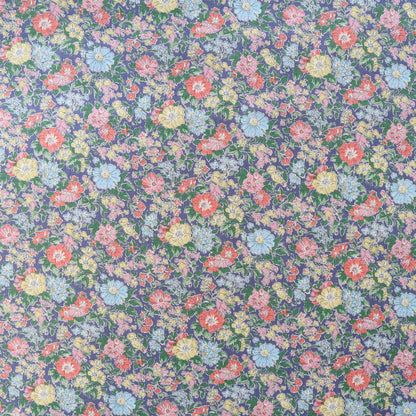 LIBERTY フランダースリネン「クレアリッチ」　ネイビー