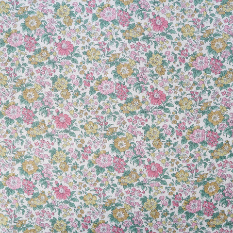 LIBERTY フランダースリネン「クレアリッチ」　 ホワイト×ピンク