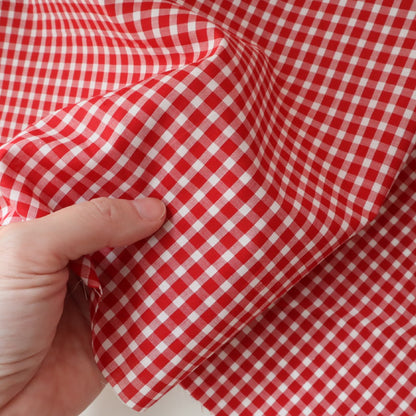 Liberty fabrics「ギンガムチェック」レッド