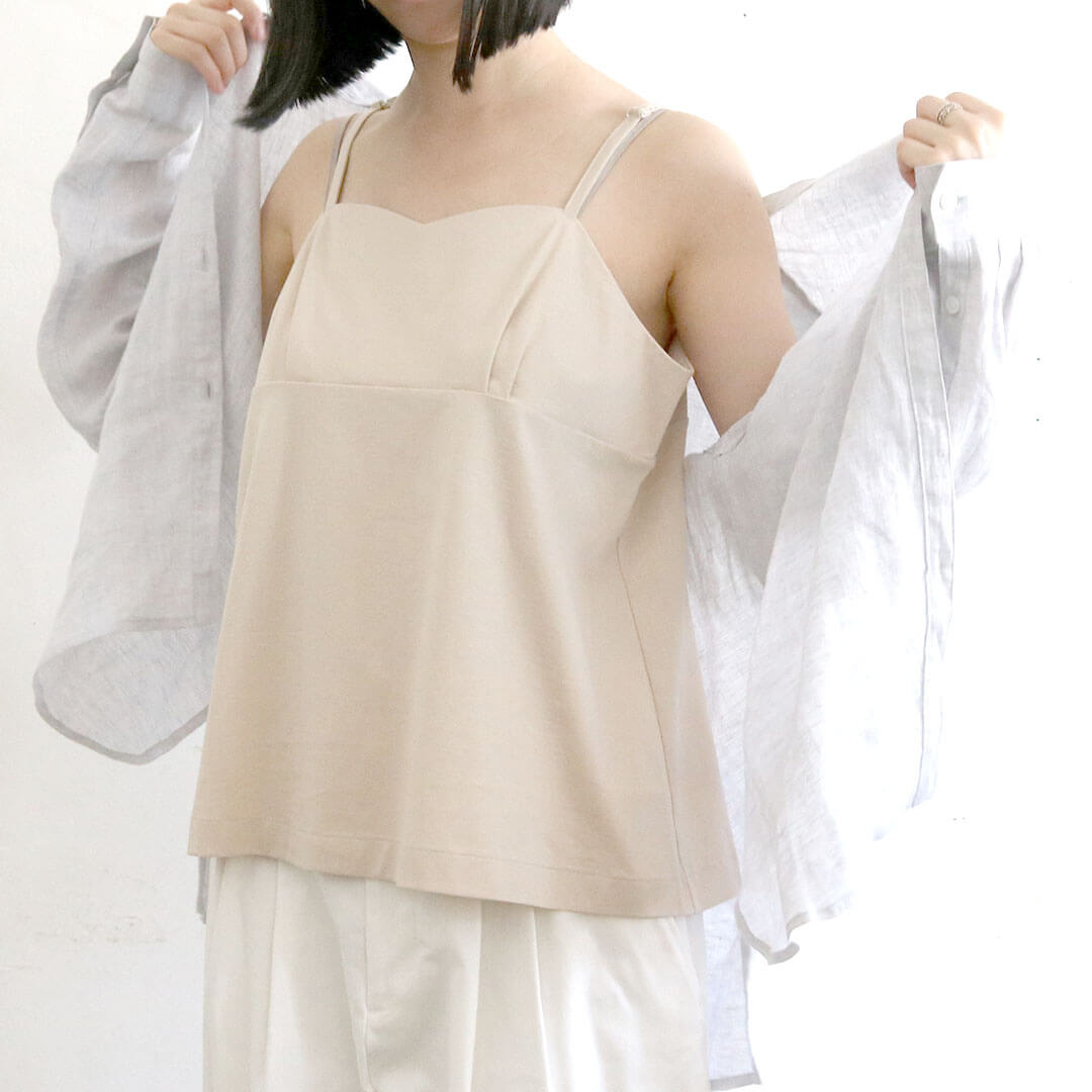 ［SALUÉ］white label スムース キャミソール