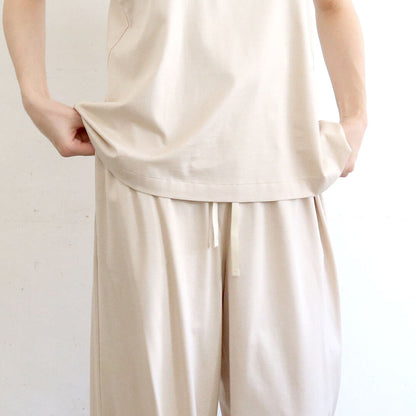 ［SALUÉ］white label スムース パンツ
