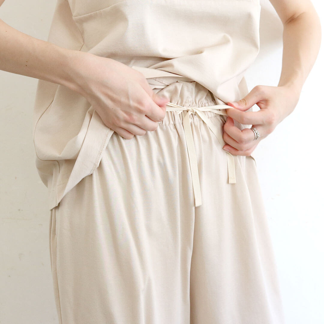 ［SALUÉ］white label スムース パンツ