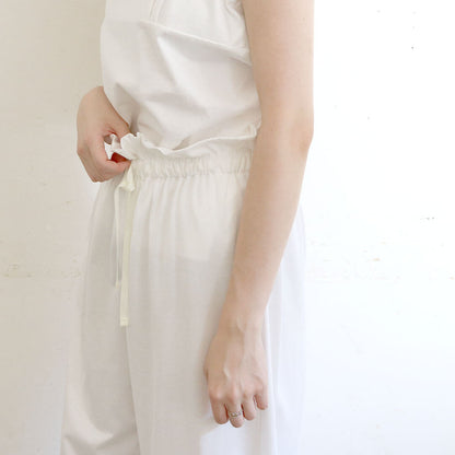 ［SALUÉ］white label スムース パンツ