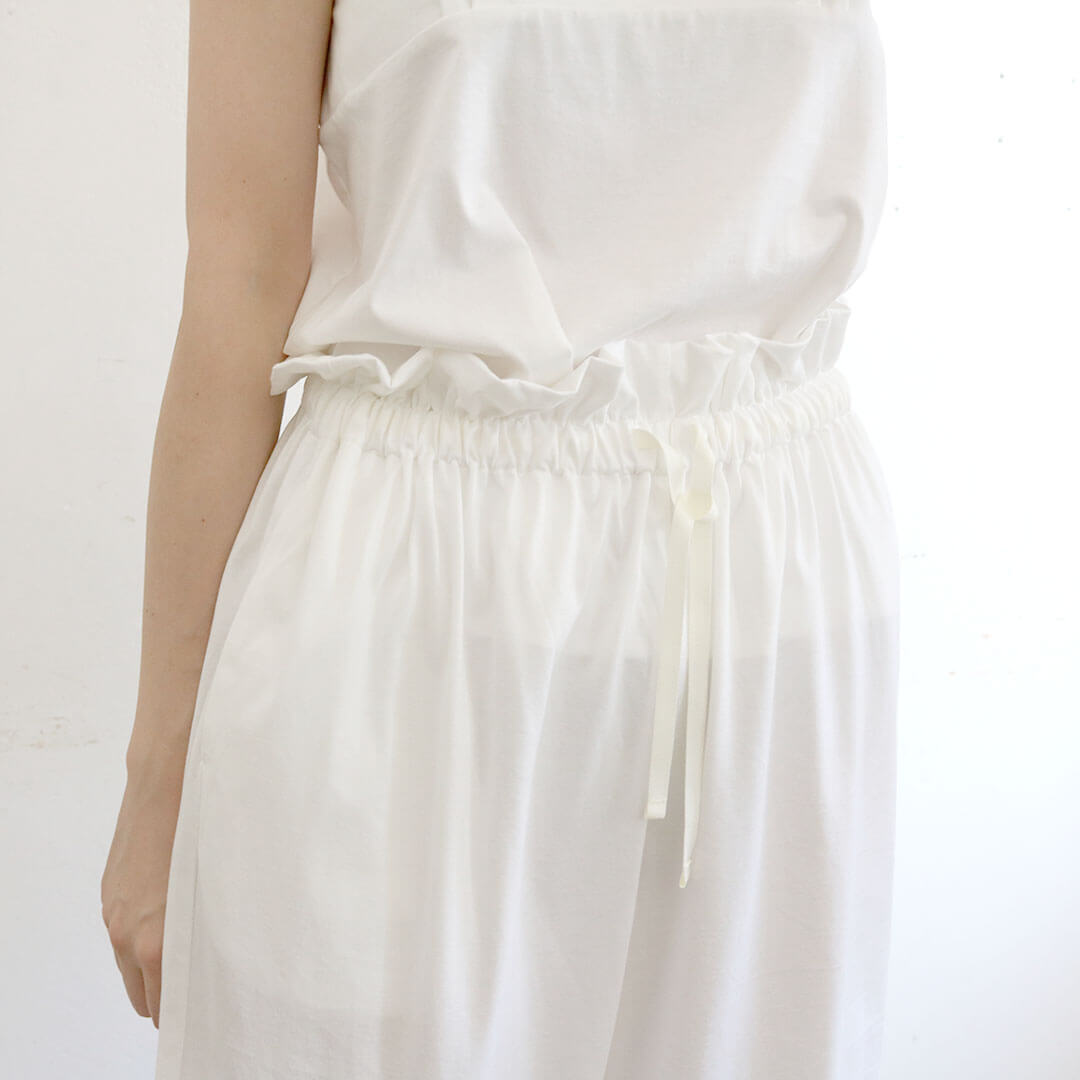 ［SALUÉ］white label スムース パンツ