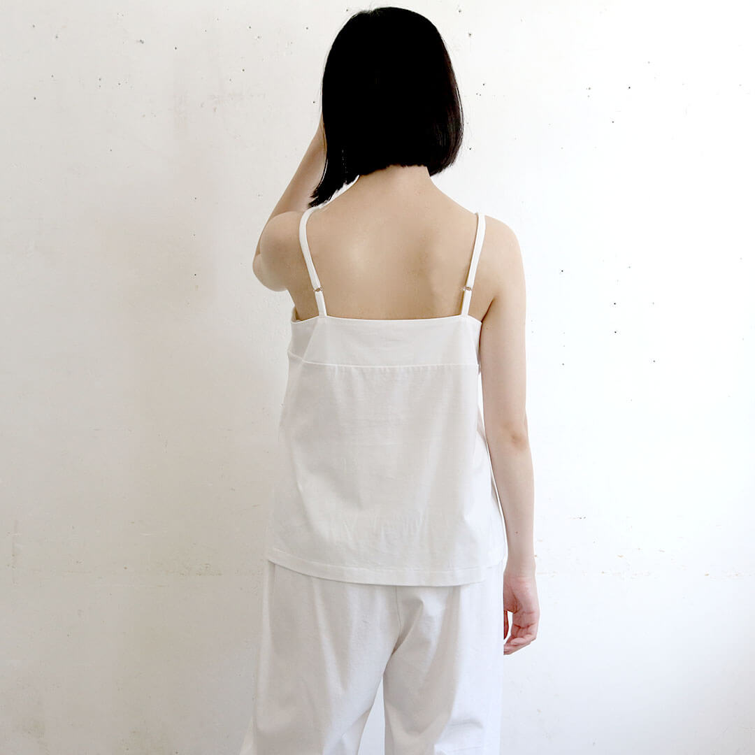 ［SALUÉ］white label スムース キャミソール