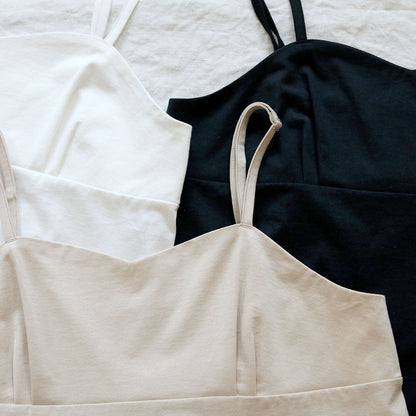 ［SALUÉ］white label スムース キャミソール