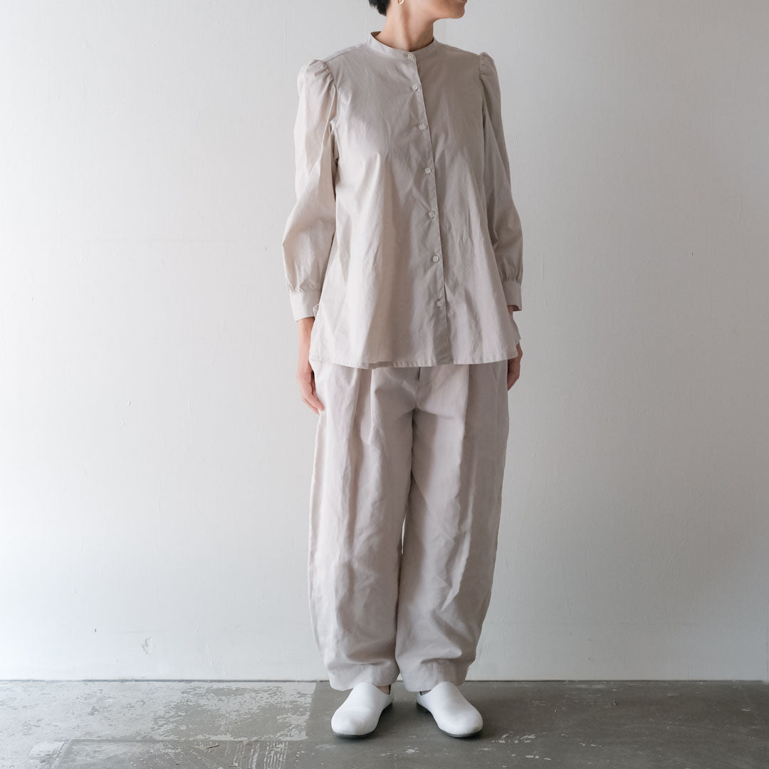 SALUÉ／【受注商品】エッグチノパンツ／コットンリネン  size 0