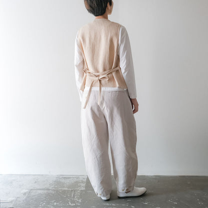 SALUÉ／【受注商品】エッグチノパンツ／コットンリネン  size 0