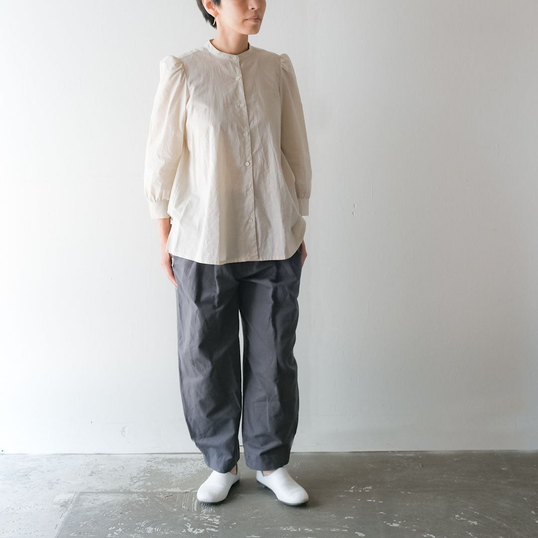 SALUÉ／【受注商品】エッグチノパンツ／コットンリネン  size 0