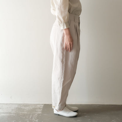 SALUÉ／【受注商品】エッグチノパンツ／コットンリネン  size 0