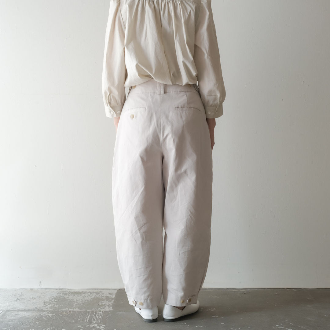 SALUÉ／【受注商品】エッグチノパンツ／コットンリネン  size 0