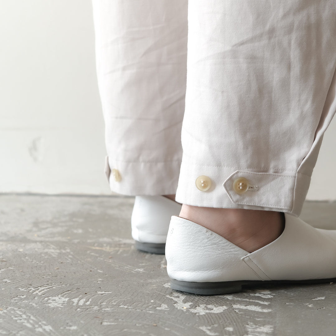 SALUÉ／【受注商品】エッグチノパンツ／コットンリネン  size 0