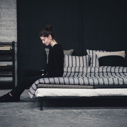 LIBECO デュベカバー　タックストライプ