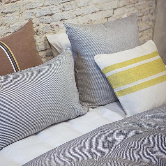 LIBECO ピローケース　ワークショップストライプ