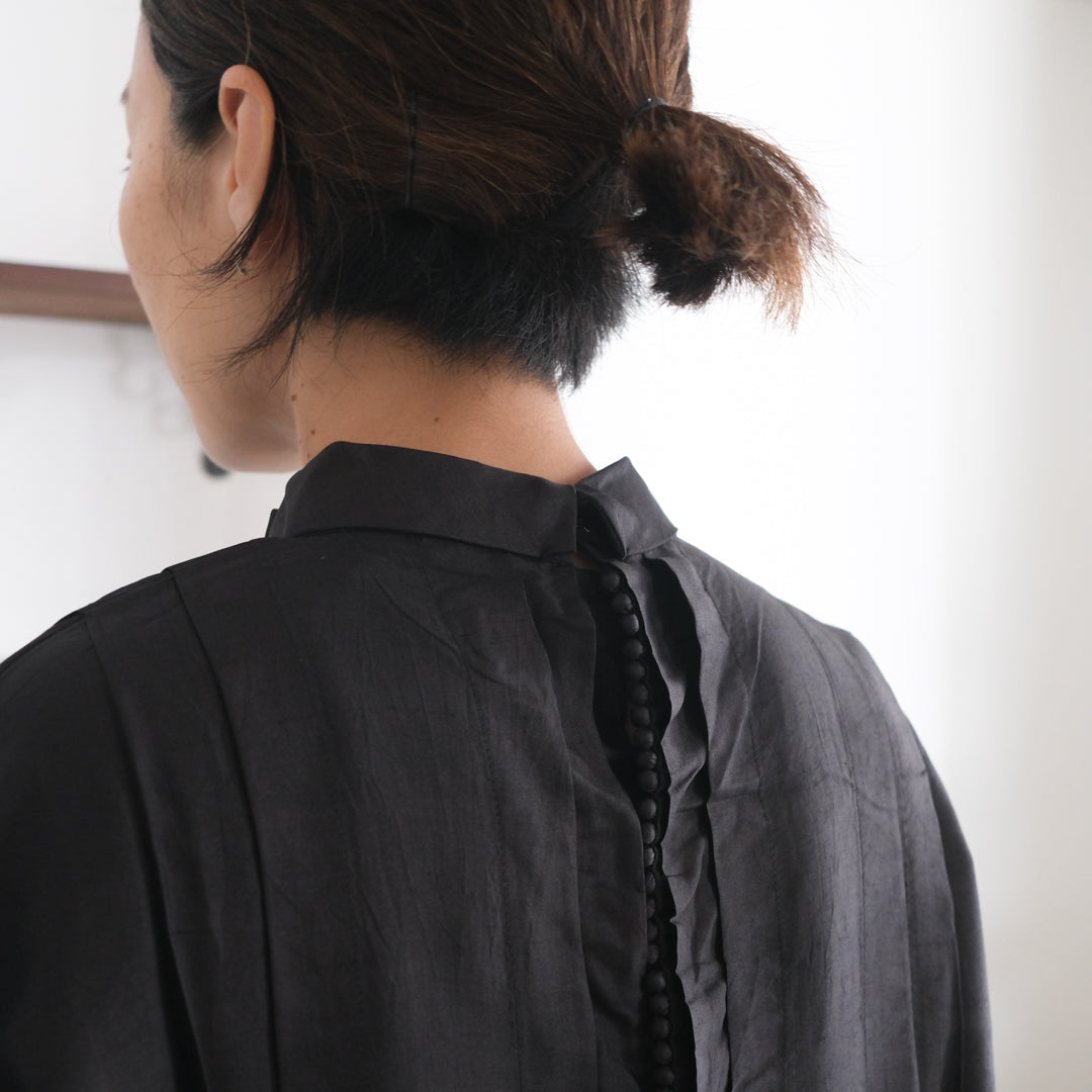 ［BUNON］High neck Tuck Dress