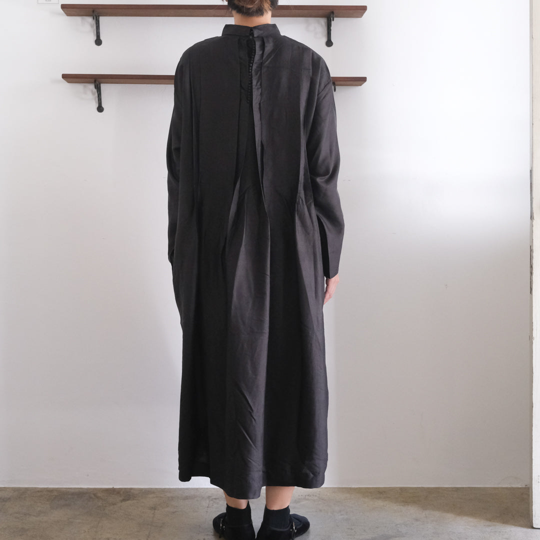 ［BUNON］High neck Tuck Dress