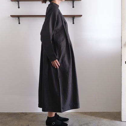 ［BUNON］High neck Tuck Dress