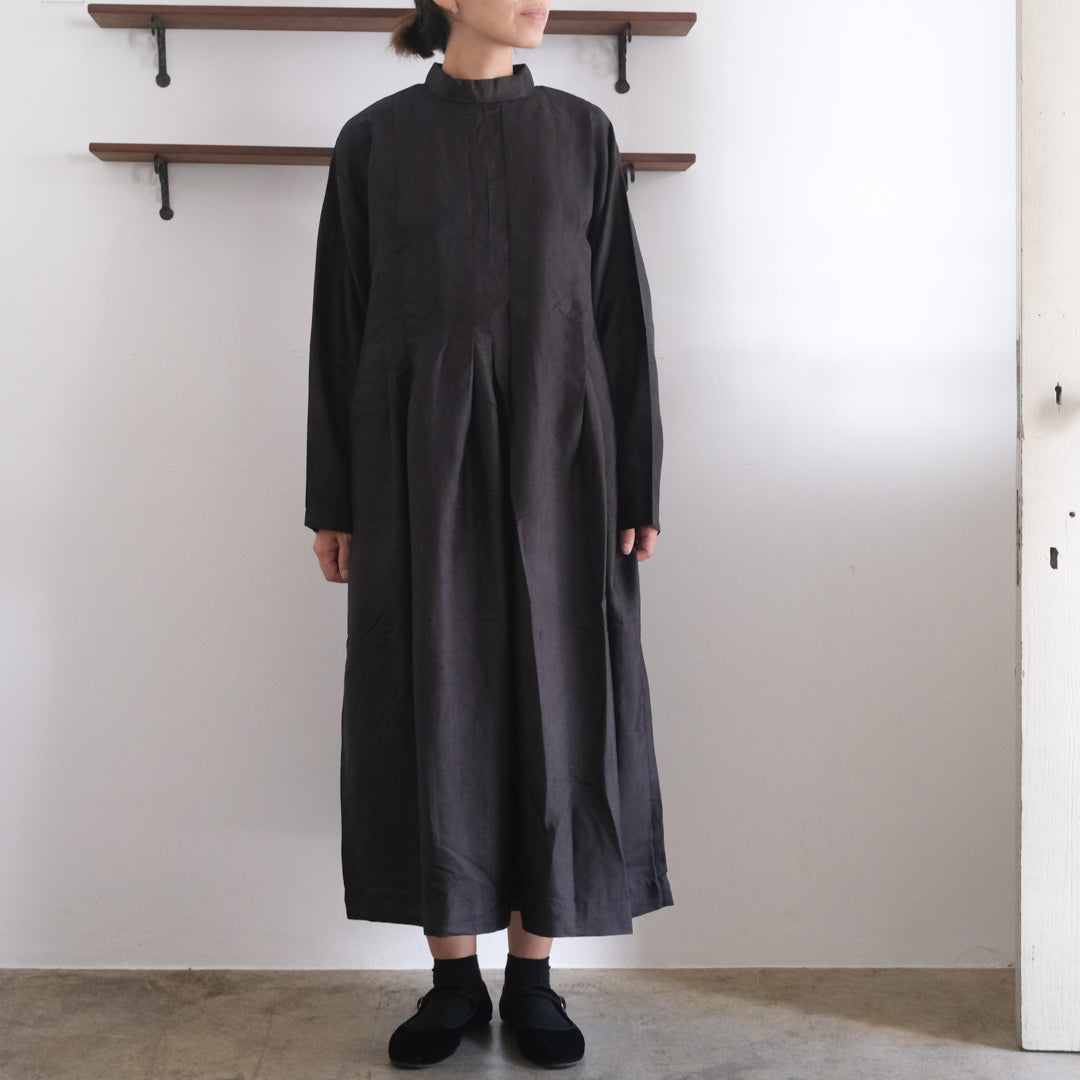 ［BUNON］High neck Tuck Dress