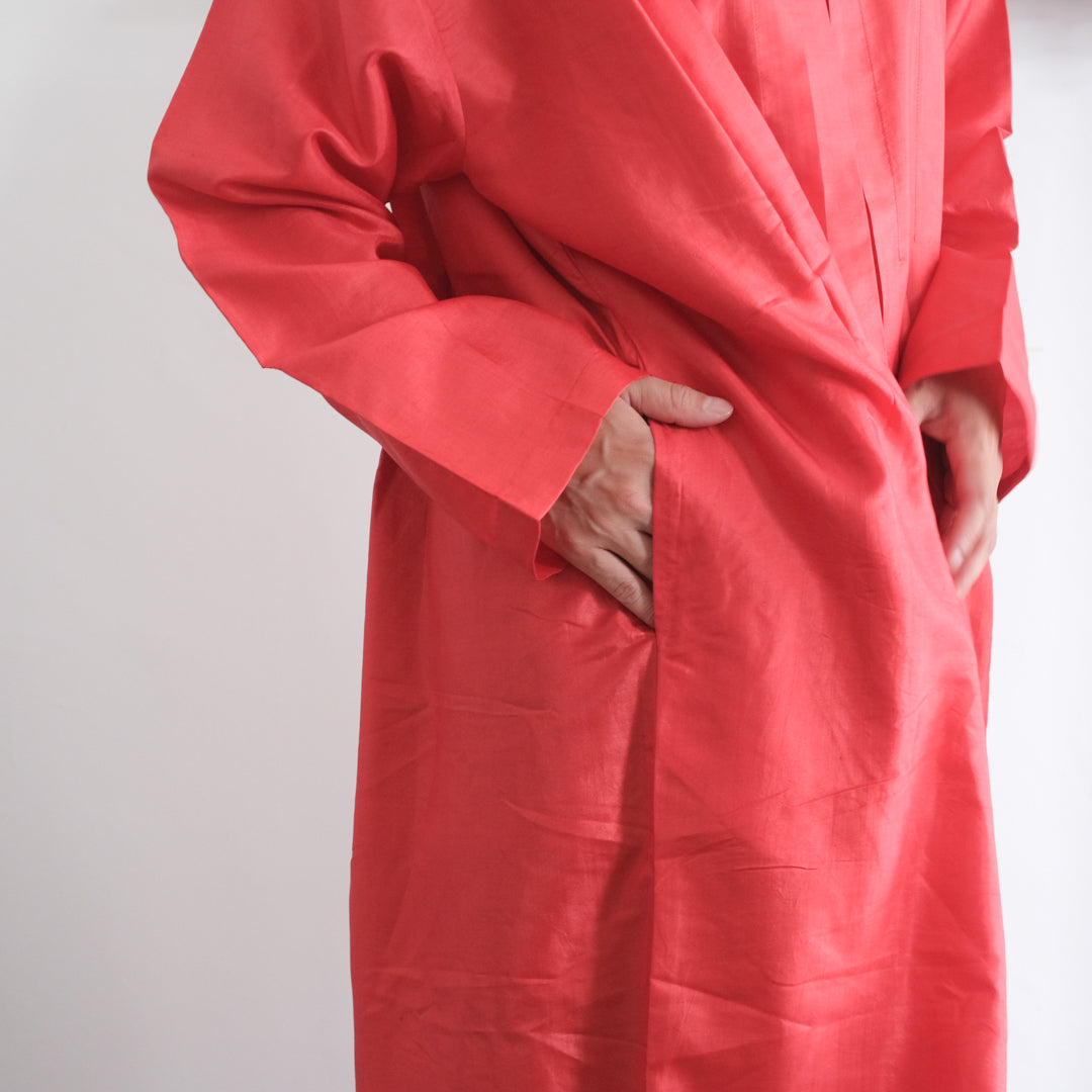 ［BUNON］High neck Tuck Dress