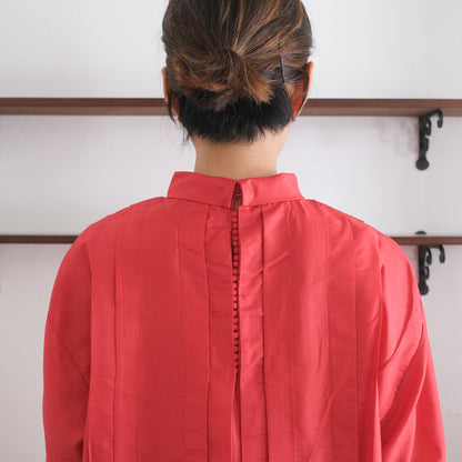 ［BUNON］High neck Tuck Dress