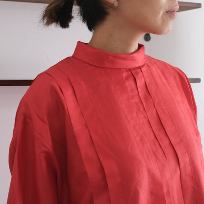 ［BUNON］High neck Tuck Dress