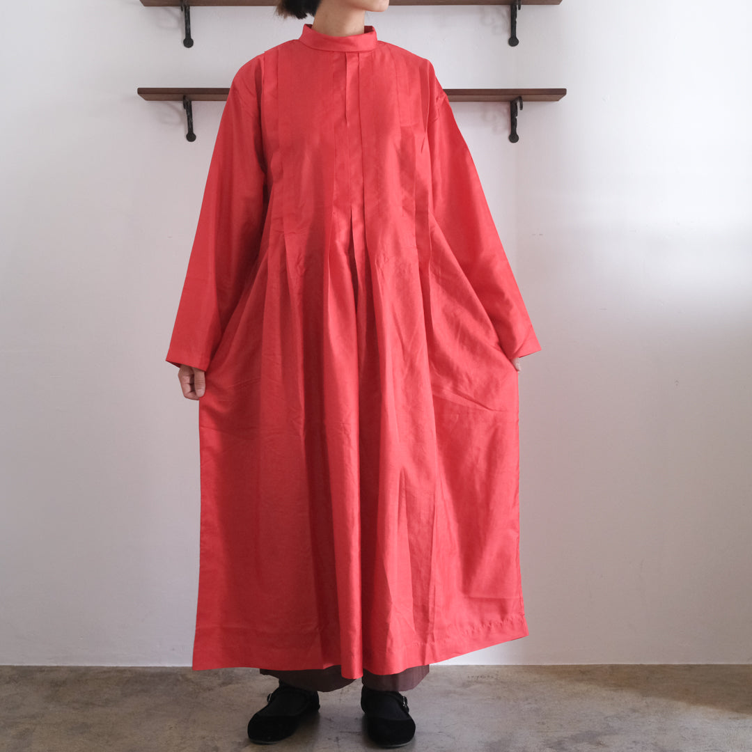 ［BUNON］High neck Tuck Dress