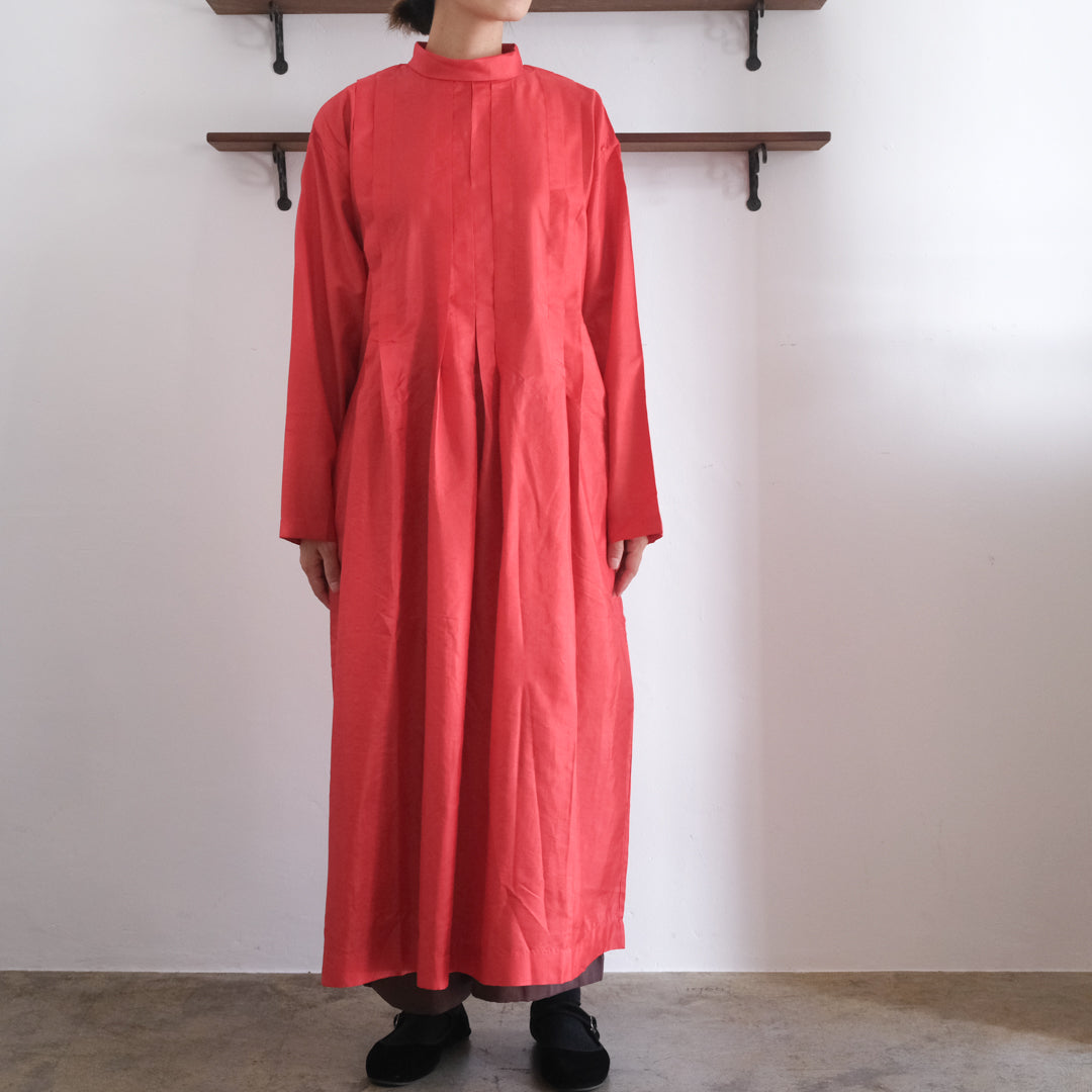 ［BUNON］High neck Tuck Dress