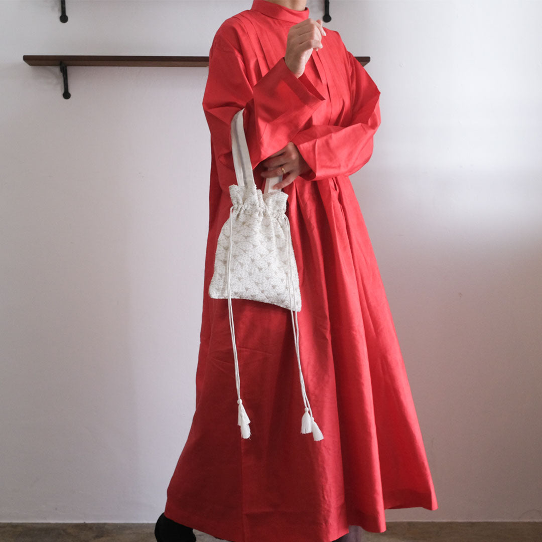 ［BUNON］High neck Tuck Dress