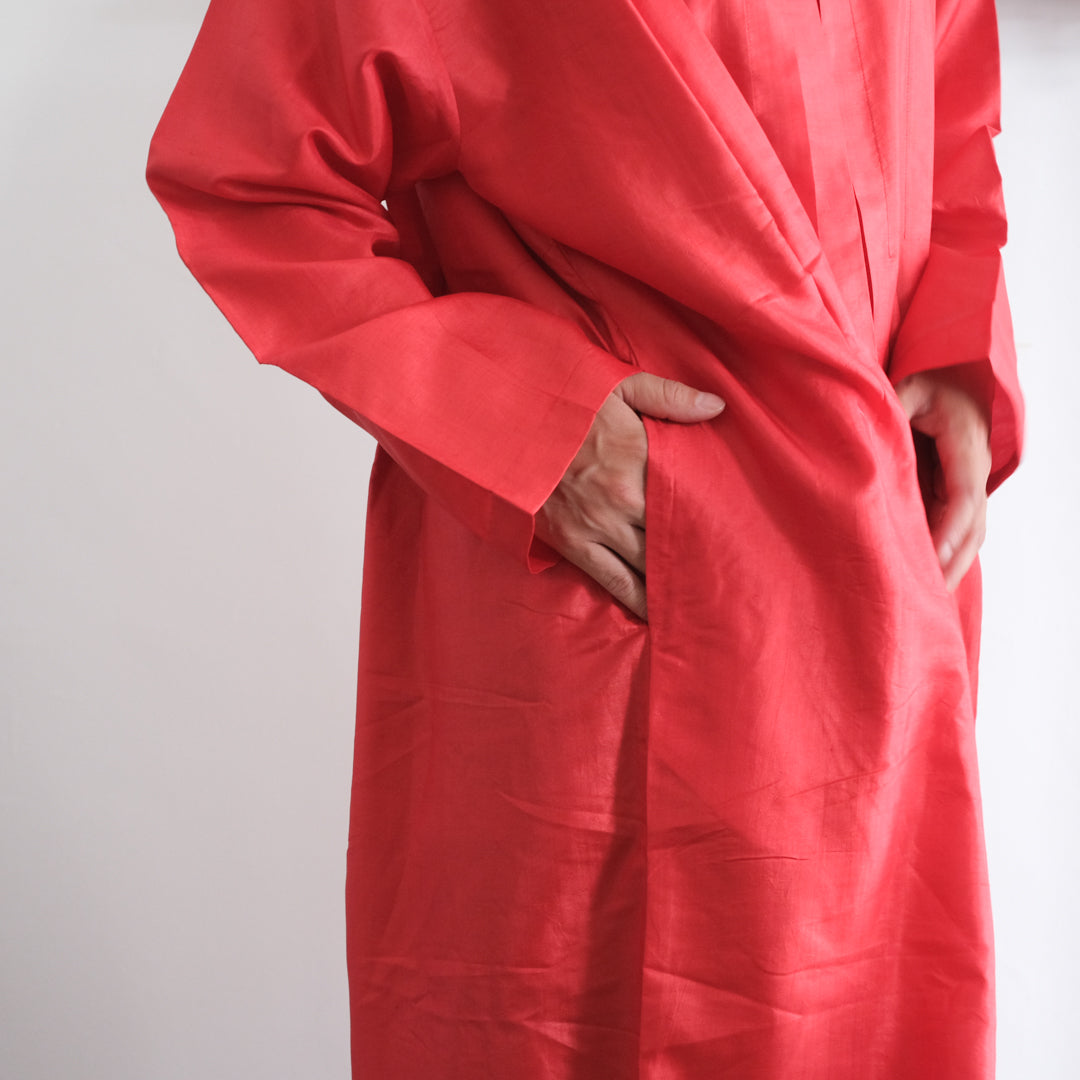 ［BUNON］High neck Tuck Dress