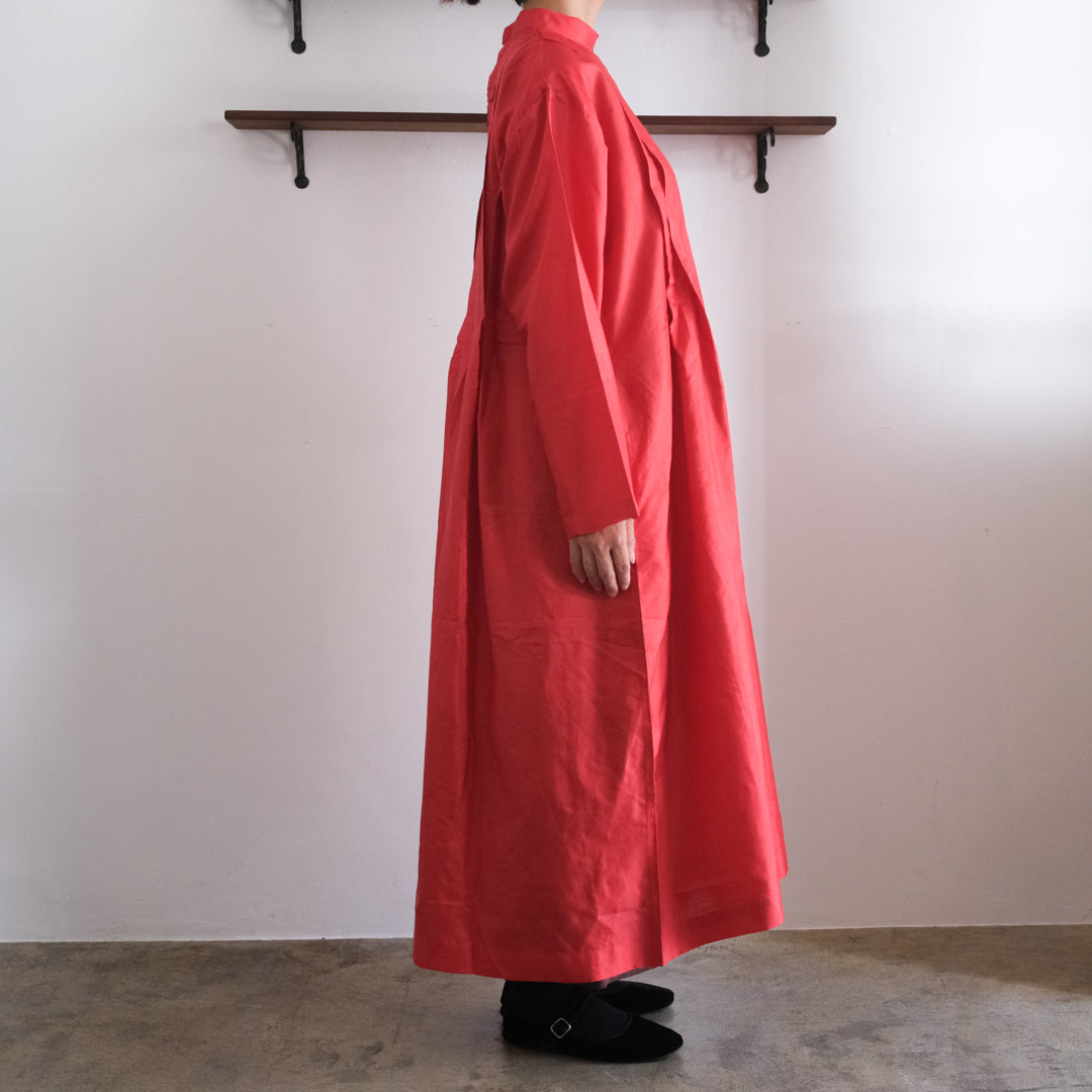 ［BUNON］High neck Tuck Dress