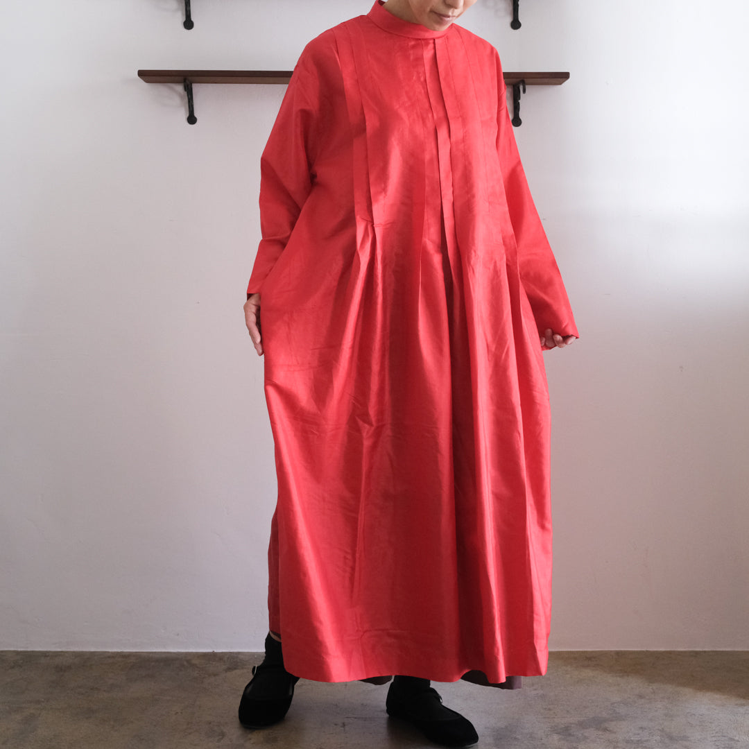 ［BUNON］High neck Tuck Dress