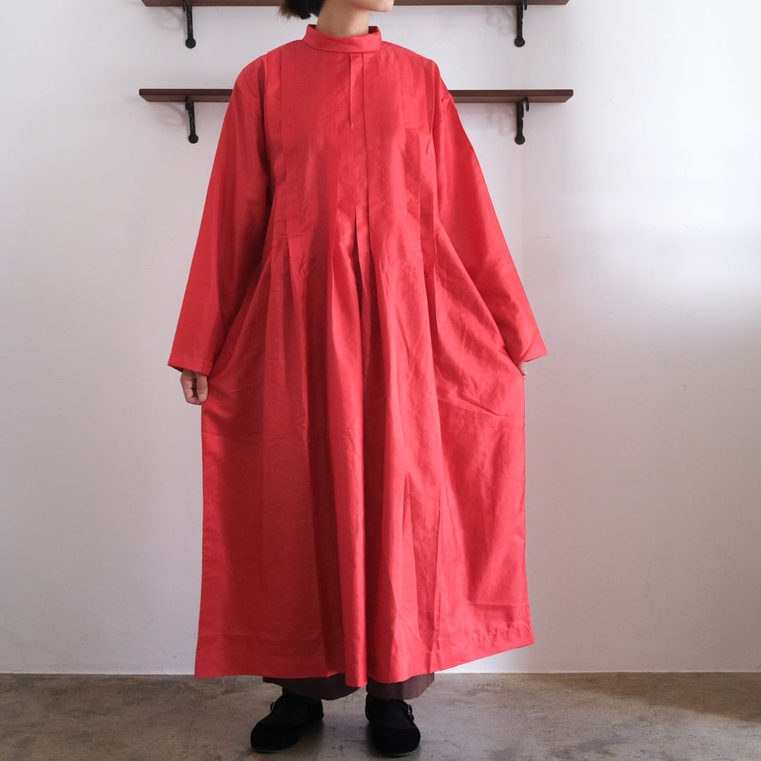 ［BUNON］High neck Tuck Dress