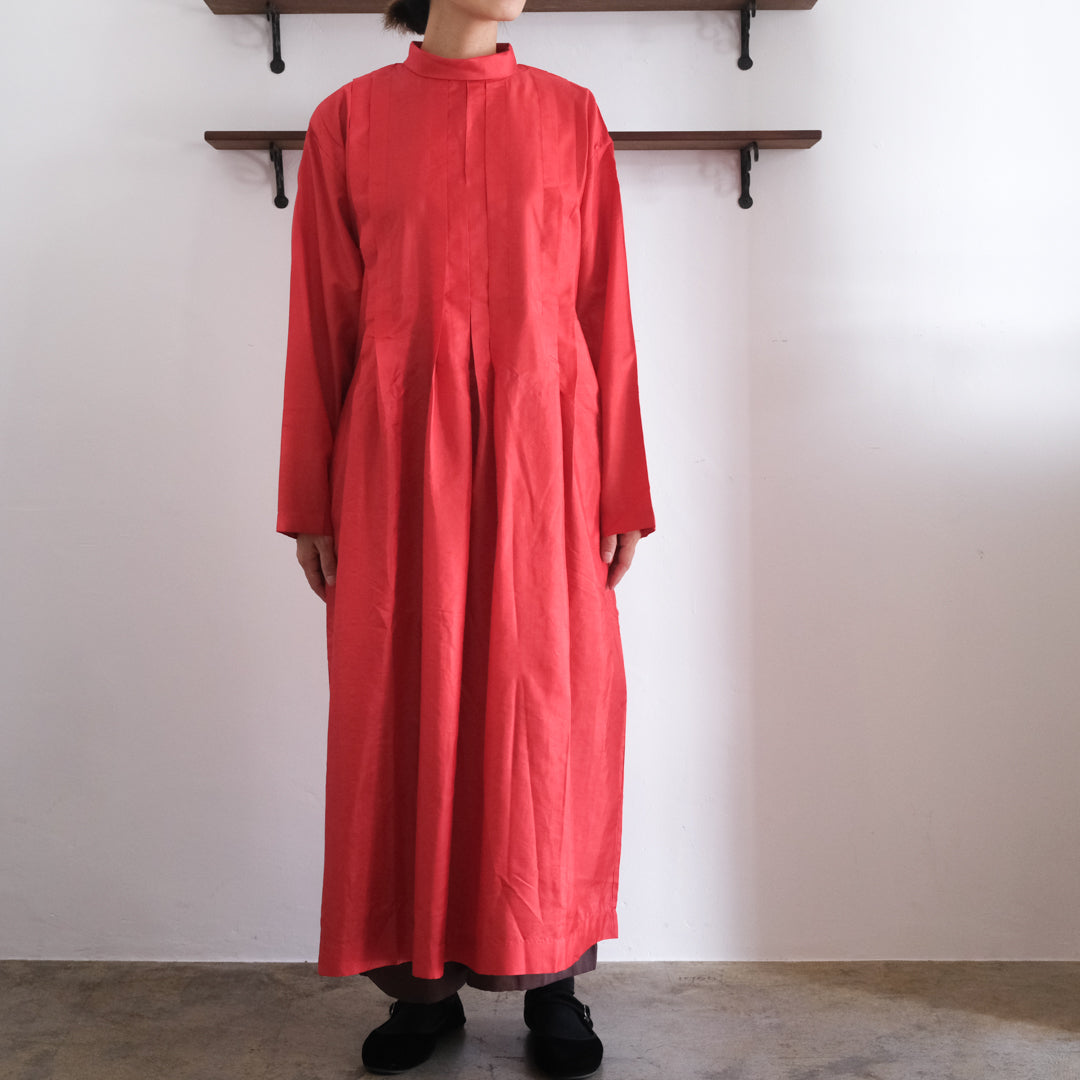 ［BUNON］High neck Tuck Dress
